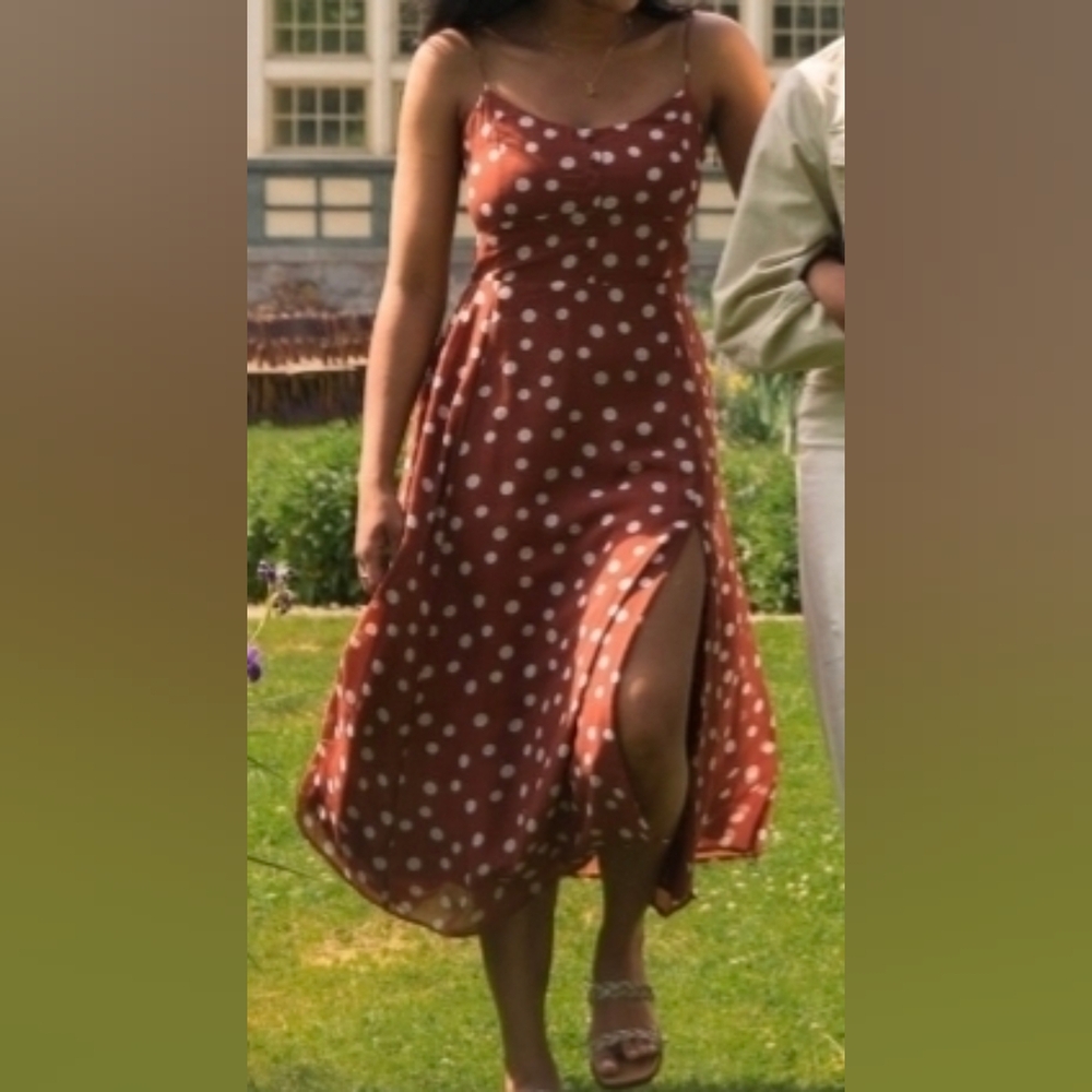 Polka Dot Spaghetti Strap Dress
